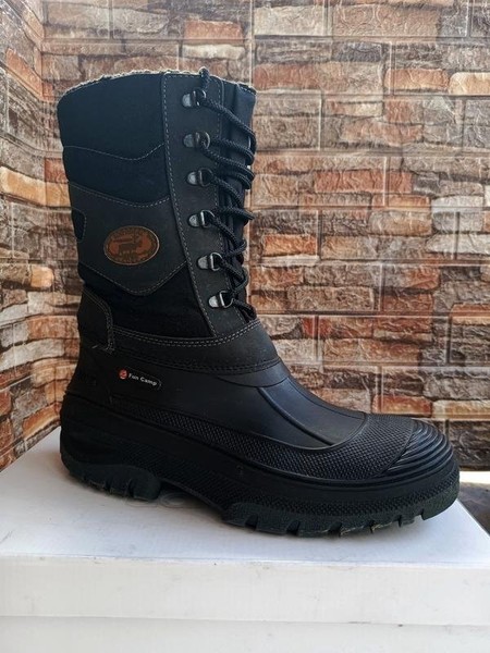 Men Fin Camp Boots Black 46