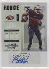 2017 Panini Contenders Optic Rookie Ticket Auto Matt Breida #189 Auto pm6