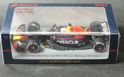 Spark 1/43 Red Bull RB19 Max Verstappen #1 Bahrain GP 2023 Winner Model