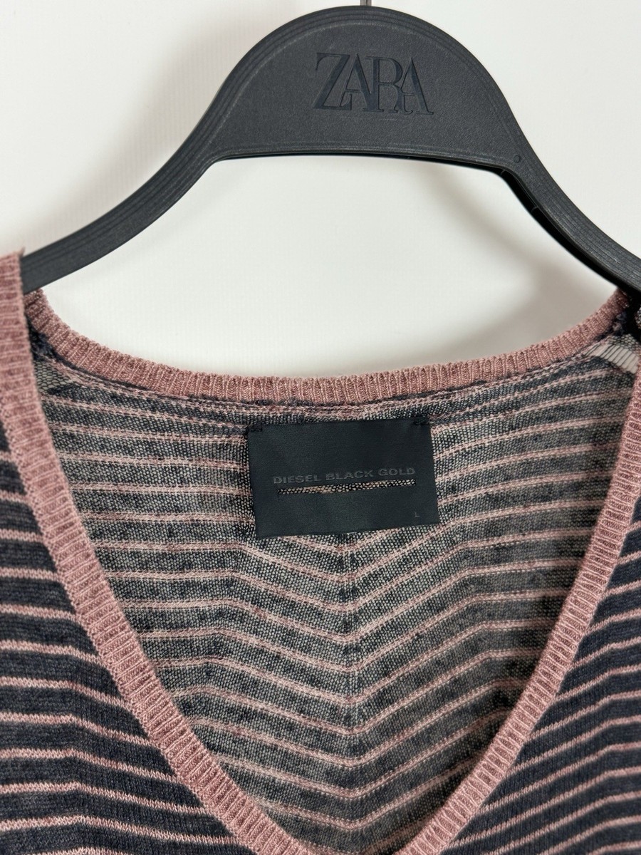 Diesel Black Gold V-Neck Thin Sweater | eBay