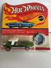 HOT WHEELS REDLINES 1969 SWINGIN WING GREEN ON CARD VINTAGE