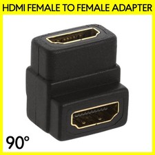 HDMI Female to Female Adapter Coupler Cable Extender 90 Degree Connector