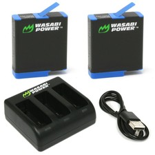 Wasabi Power Battery 2-Pack Charger for GoPro HERO8, HERO7, HERO6, HERO5
