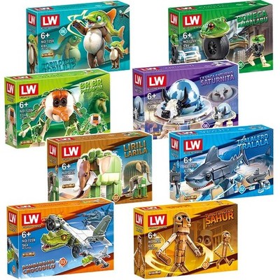 Italian Brainrot Tung Tung Sahur Building Blocks - Tralalelo Tralala Shark Toy
