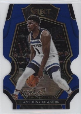 2022-23 Panini Select Premier Level Blue Prizm Die-Cut /249 Anthony Edwards 4k8