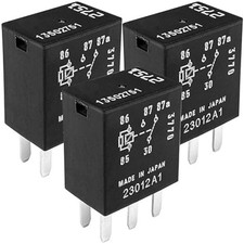 3-Pack 13502751 Relay - 12V 30A/40A 5-Pin SPDT Automotive Relay for Fuel Pump, C