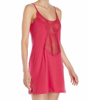 La Perla Aster S Babydoll Peek A Boo Chemise Pink Cotton