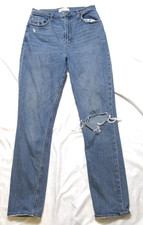 Abercrombie  Fitch "Curve Love" The '90s Slim Straight Ultra Sz 29/8L WP490 