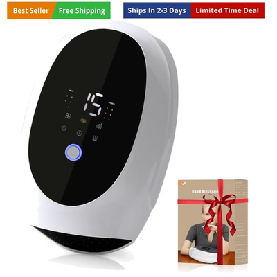 #ad #ad Hand Massager Heat and Compression Deep Kneading amp; Intermittent Negative Pre... $79.89