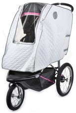 Baby Stroller Rain Cover - Universal Size, Provides Extra Warmth  Shields Ch...