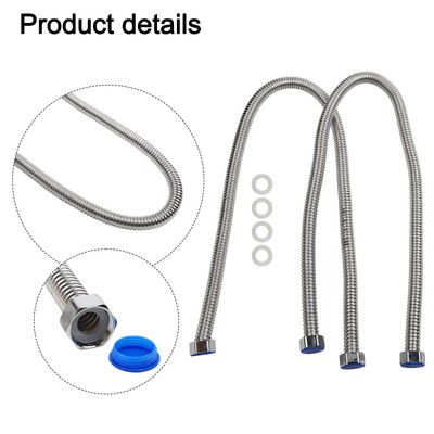 Schlankes Design 34 Zoll flexible Edelstahl Warmwasserbereiter Schl?uche Paar