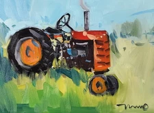 Jose Trujillo Fine Art PRINT 16x20" Collectible Artist Impressionism Tractor