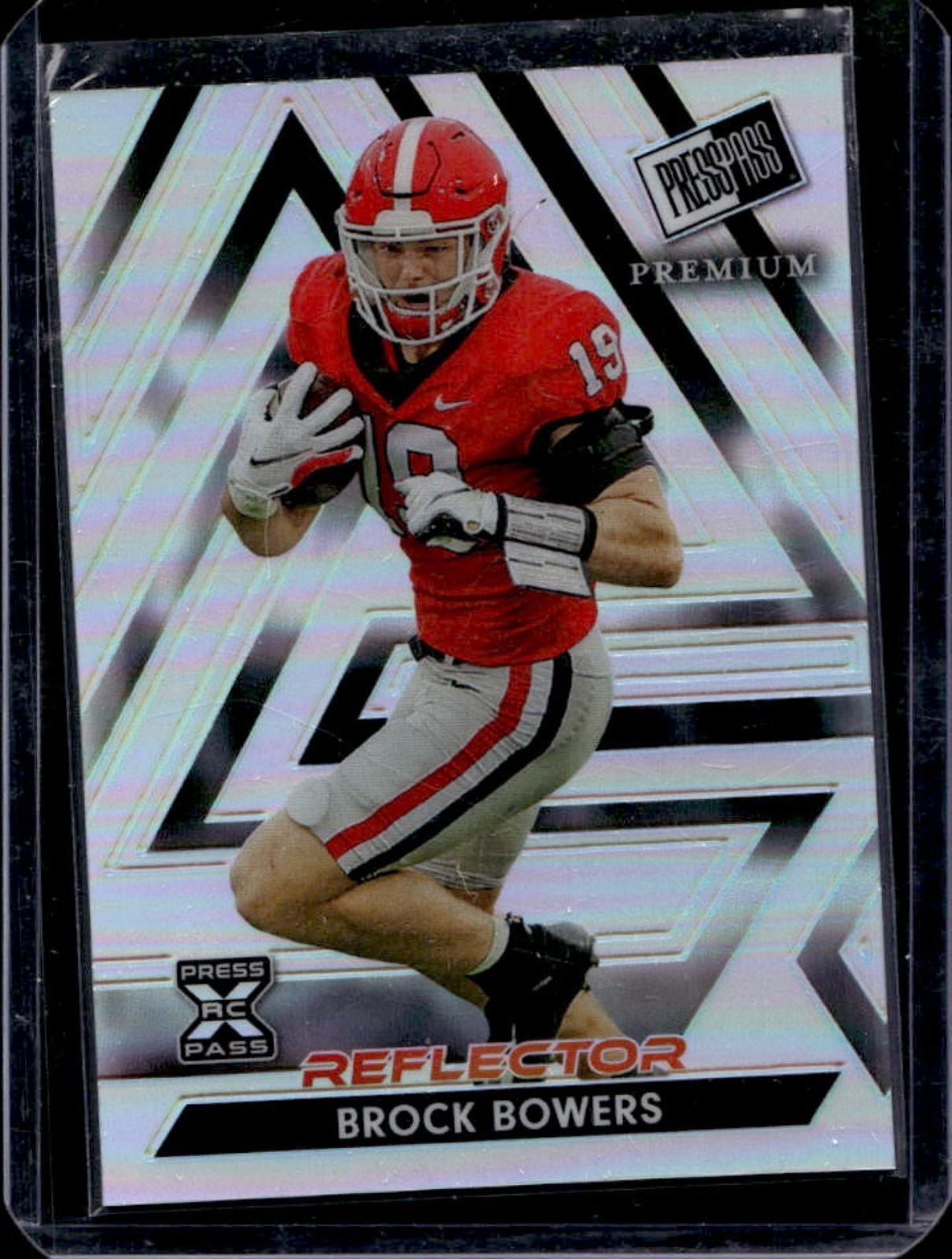 Brock Bowers Leaf Press Pass Premium #105 Silver Reflectors