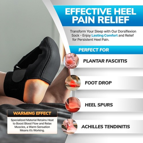 Plantar Fasciitis Night Splint Sock - Soft Plantar Fascia Brace for Sleeping,... - Picture 6 of 8