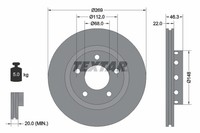 2X Bremsscheibe Textar 92098400 FüR A8 Audi 4D2 4D8 D2 Tdi Quattro W12