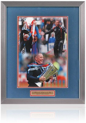 Ally McCoist Rangers Legend Hand Signed 16x12'' Montage AFTAL COA