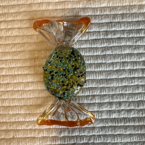 Vtg Murano Style Hand Blown Art Glass Wrapped Candy Pieces -3” Lot Of 5 18 - Picture 6 of 8