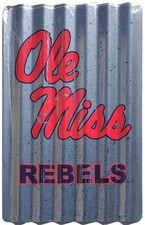University Of Mississippi Ole Miss Rebels Corrugated  Large Parking Sign