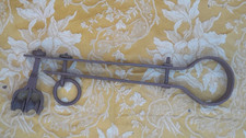 Antico montacarichi in ferro battuto, edilizia, taglia, lunghezza cm.45 Arezzo