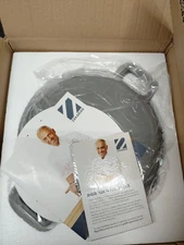 Zakarian by Dash Nonstick Cast Iron Everything Pan w/ Silicone Trivet Grey NOB