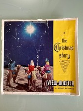 Vintage GAF View-Master B383E The Christmas Story gelbe Platte Variante 3 Rollen