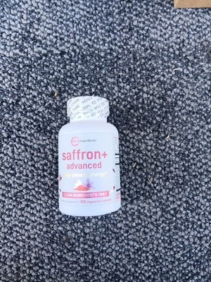 Micro Ingredients Saffron+ Advanced Supplement 60 Veggie Capsules New Free Ship