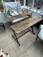 Home Office Desk Study Table Wood Effect Packed Down Great Condition