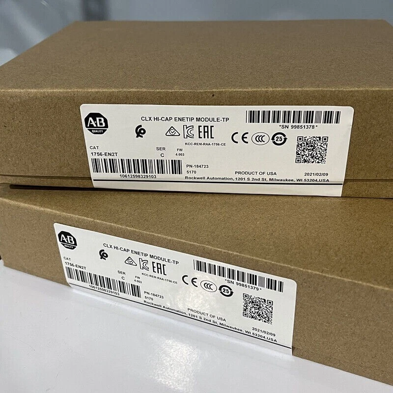 New AB 1756-EN2T Ser C ControlLogix EtherNet/IP Module 1756EN2T Factory Sealed - Image 3 of 4