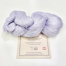 Silk Ivory silk wool blend yarn Phlox pastel 1/2 hank needlepoint knit crochet