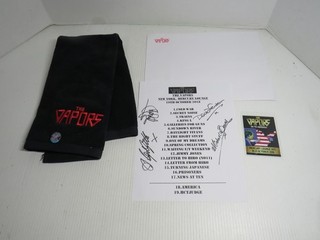 Signed The Vapors Set List Mercury Lounge NYC 2018 Backstage Pass Towel Pin