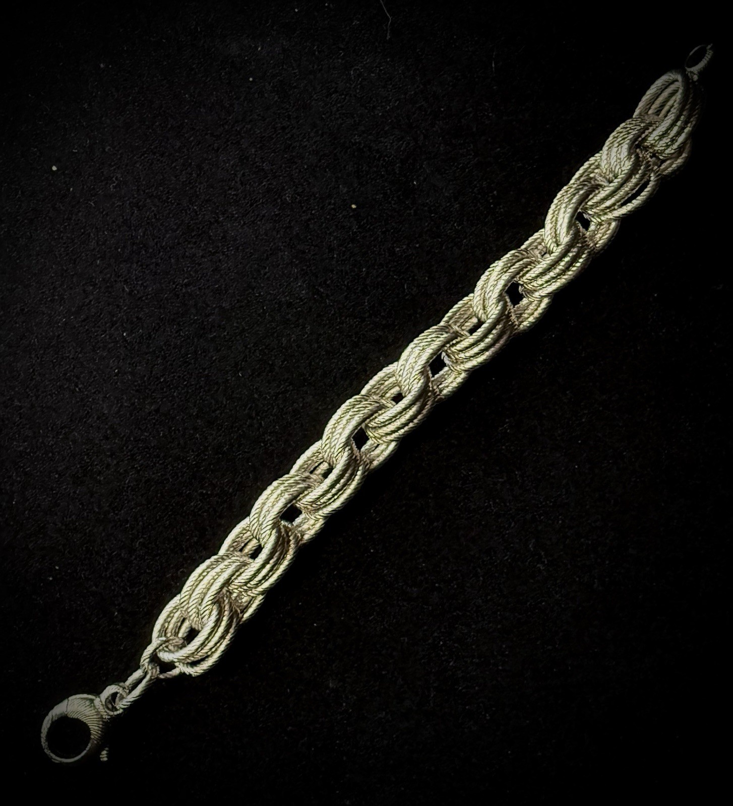 Bronzo Italia Silver-toned Chunky Triple Rolo Link Bracelet - QVC Bronze Milor 