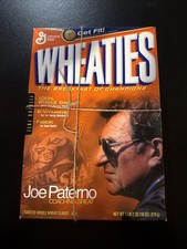 Wheaties 2003 Penn State Joe Paterno Collector's Edition Cereal Box New Sealed