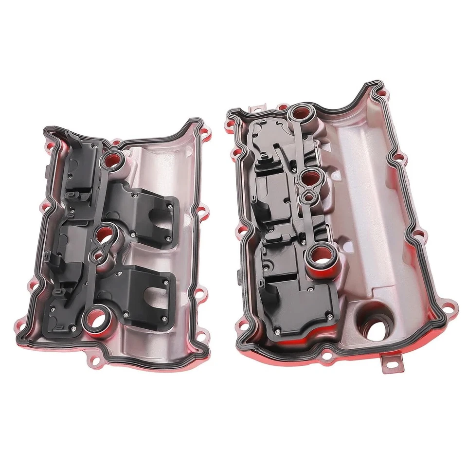 2x Aluminum Valve Covers for 09-20 370Z Infiniti QX70 QX50 Q70 3.7L Foto 3 de 4