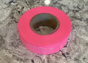 Presco Pink Flagging Tape Neon Pink