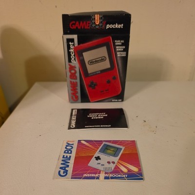 Nintendo Game Boy Pocket Console System Red Original EMPTY BOX ONLY No Console