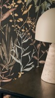 Vliestapete Blumen BläTter Tropisch Floral Schwarz GrüN Braun 79009-4 (5,24€/1Qm