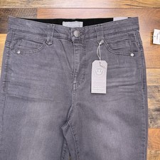Wit  Wisdom High Rise Ankle Jeans Womens 10 Gray Stetch Absolution New