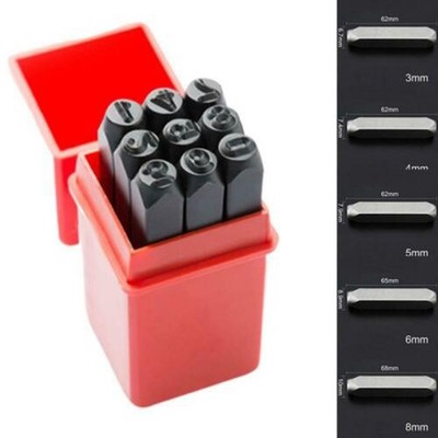 Useful Stamps Punch 9pcs/Set Alphabet Case Craft Equipment Letters Wood