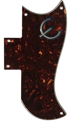 New 4Ply Brown Tortois Fits Gibson SG 61 Reissue Style Guitar Pickguard & E Logo
