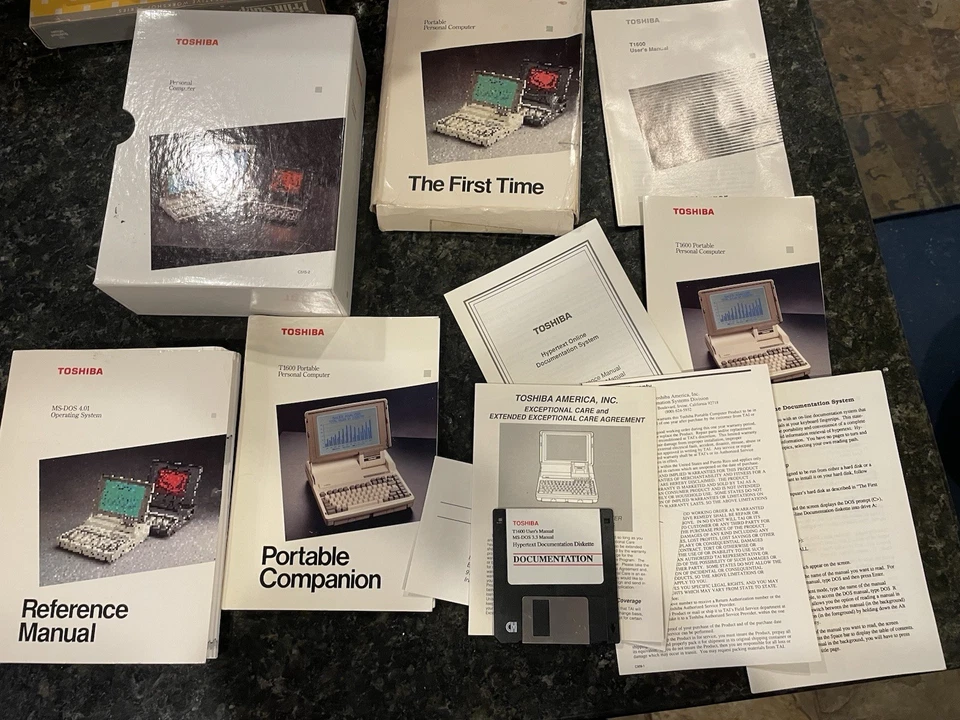 Toshiba T1600 Reference Manual User Guide 1988 - Image 4 of 4