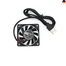 60x60x10 mm DC 5V Mini USB L&uuml;fter mit Kabeln 6010 kleiner leiser L&uuml;fter 60mm 6cm