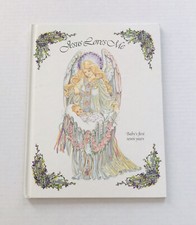Roman Inc Baby Memory Book Jesus Loves Me Babys First Seven Years 1990 Catholic