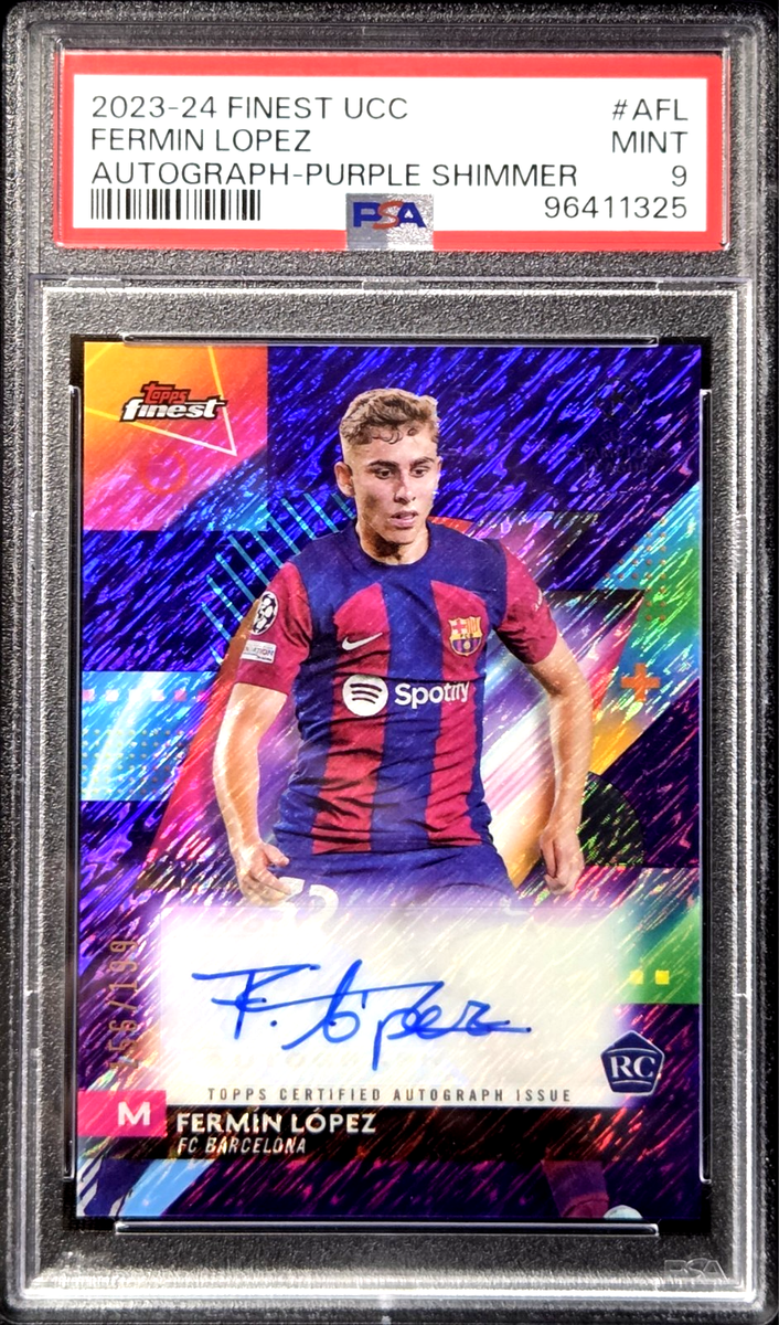 2023 Topps Finest UEFA アンスファティ 直筆サインカード 2023-24 Topps Finest UEFA Club Competitions - Autographs