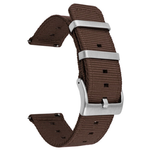 Quick Release Nylon Canvas Watch Strap Band Wristband Bracelet 18 20 22 24mm - Picture 25 of 45