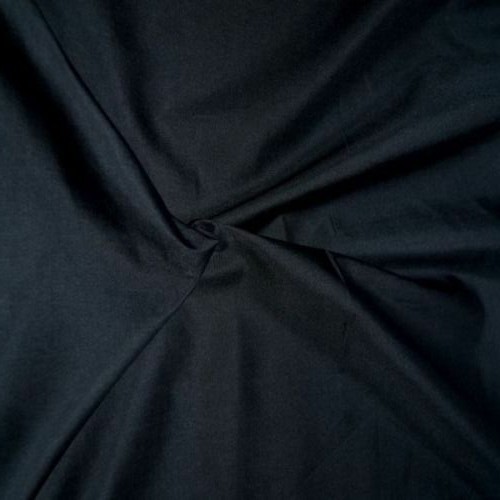 100% Cotton Indian Light Weight Plain Voile Craft Black Natural Fabric 3 Yard - Picture 2 of 3