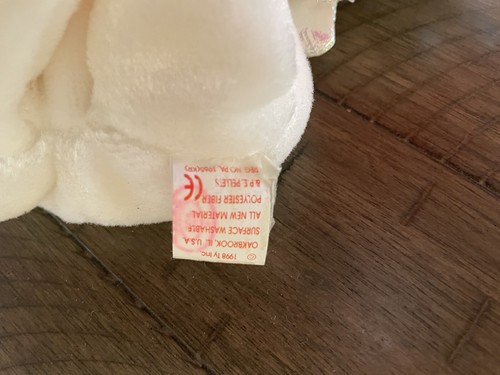 Ty Beanie Babies Halo the Angel Bear Toy. Rare!!! With Tag Errors - Picture 5 of 5