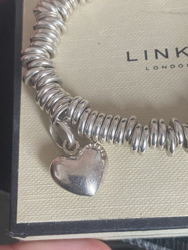 Genuine LINKS OF LONDON Hallmarked Silver Heart, Star And Heel Sweetie Bracelet - Picture 8 of 22