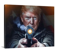 Donald Trump Canvas 16x20 Art 2020 President America Patriotic 19 Virus Patriot