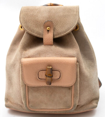 GUCCI RUCKSACK BACKPACK BAMBUS BAMBOO HANDTASCHE HANDBAG TASCHE BAG ELEGANT RAR