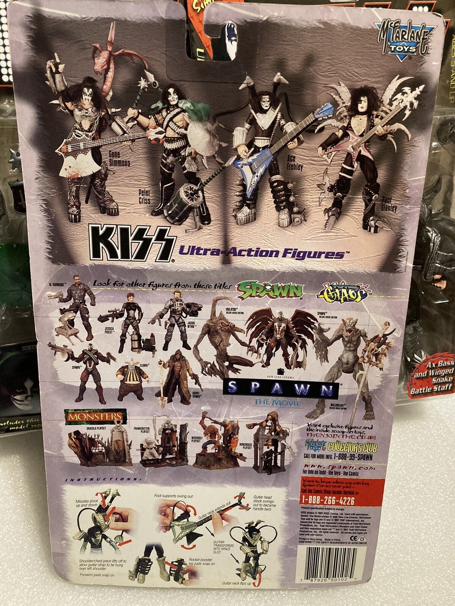 KISS Ultra-Action Figuresアクションフィギュア KISS ULTRA ACTION FIGURES 4 PC SET WITH ACCESSORIES